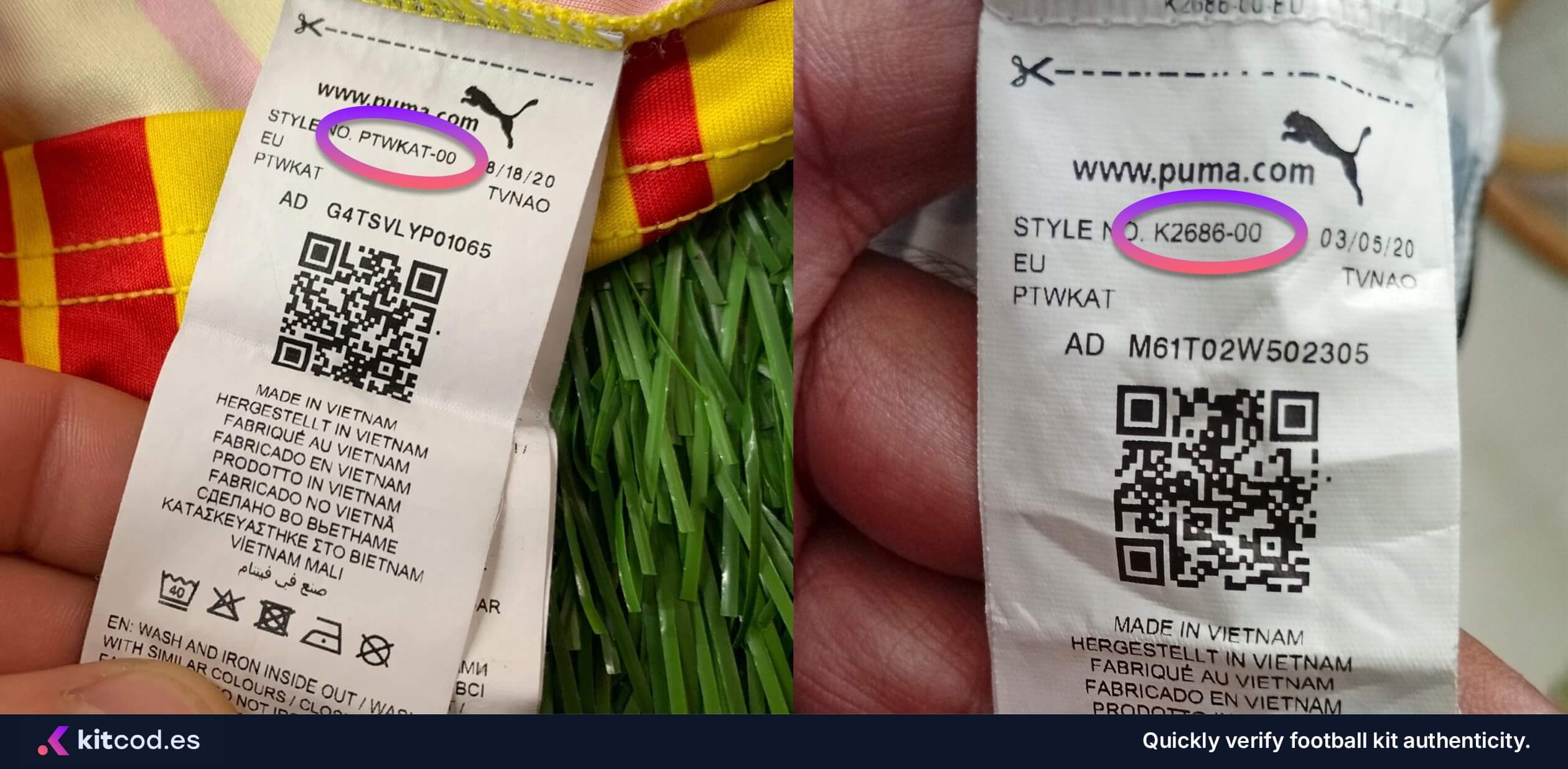 Possible template codes