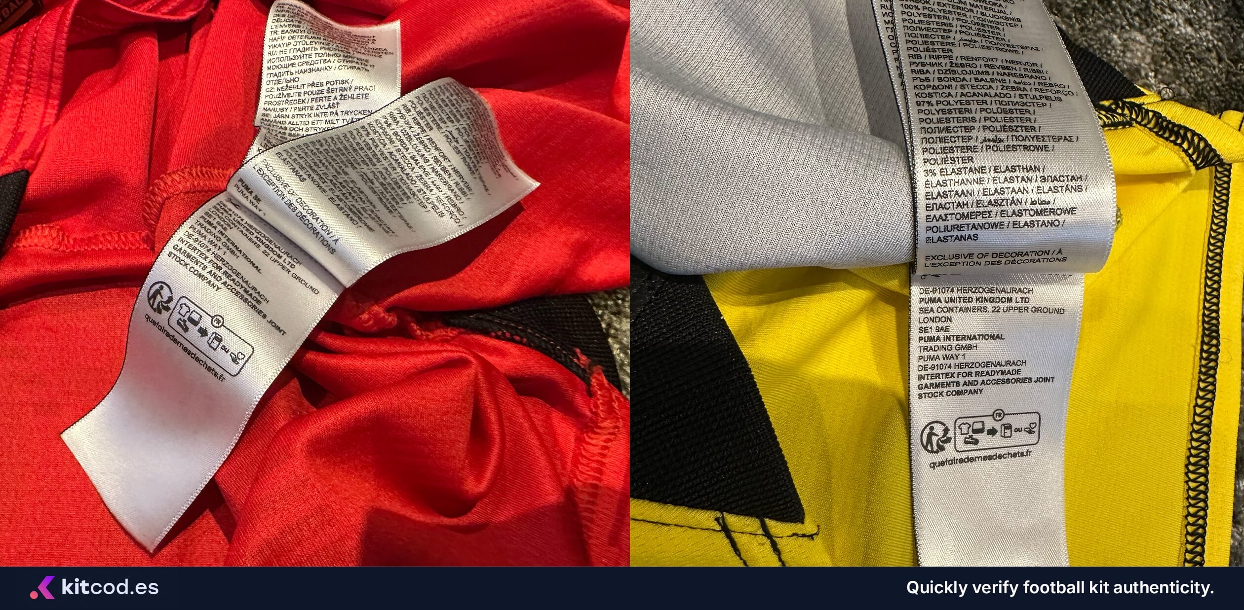 Puma care labels